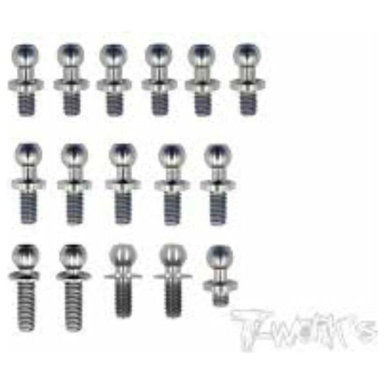 T-WORKS 64 Titanium Ball End set ( For Yokomo BD7 & BD7'15
