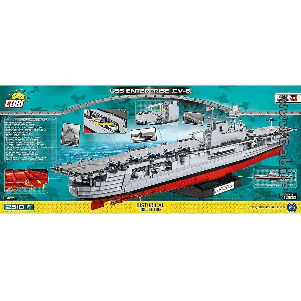 COBI World War II - USS Enterprise (CV-6) (2510 Pieces)