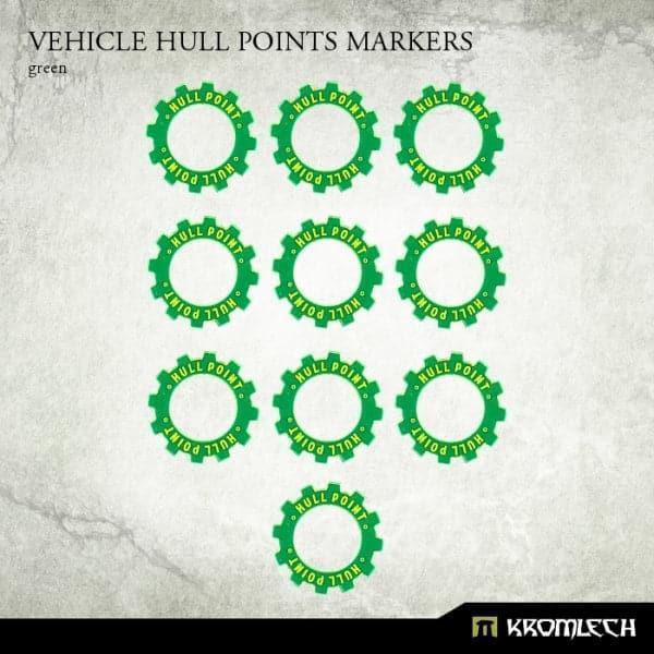 KROMLECH Vehicle Hull Points Markers (Green) (10)