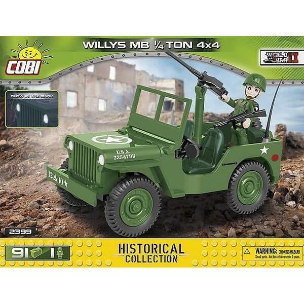 COBI World War II - Willys MB 1/4 Ton 4x4 (91 Pieces)