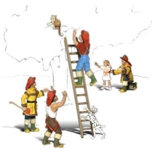WOODLAND SCENICS HO Firemen To The Rescue