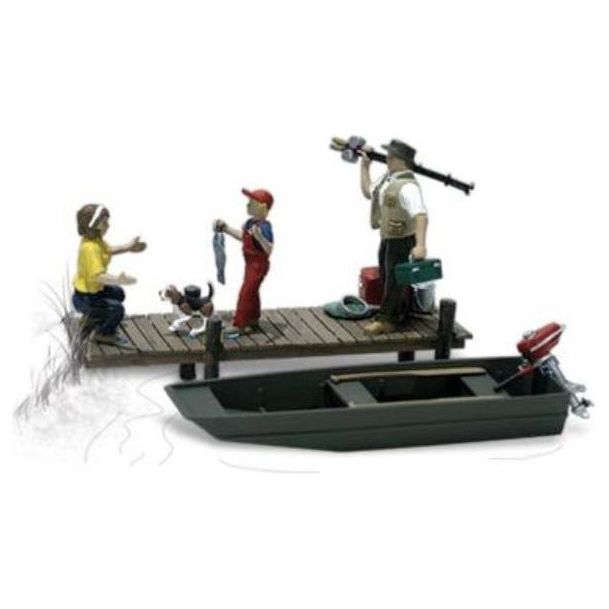 WOODLAND SCENICS HO Family Fishing