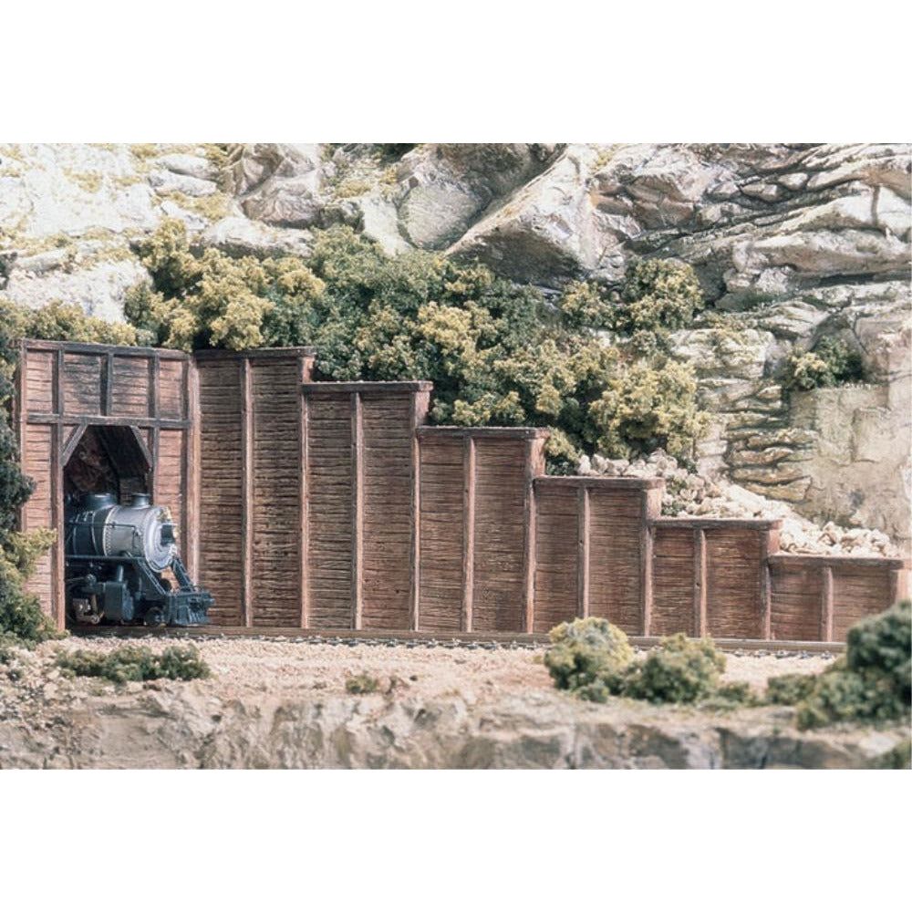 WOODLAND SCENICS N Scale Retain Wall Timber 6ea