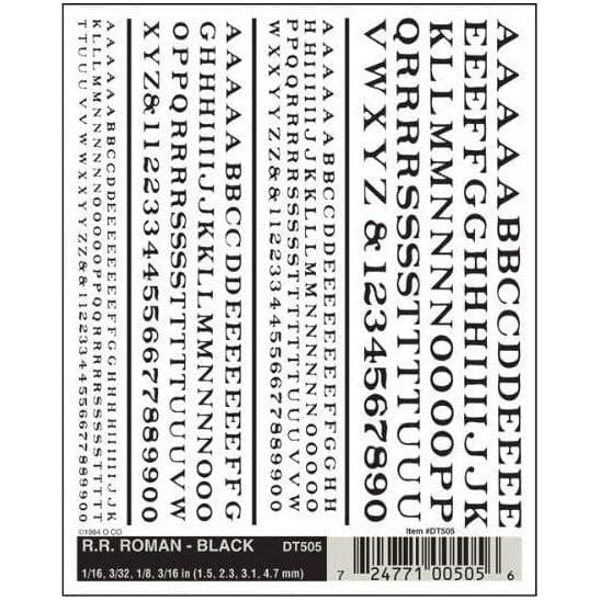 WOODLAND SCENICS RR Roman - Black