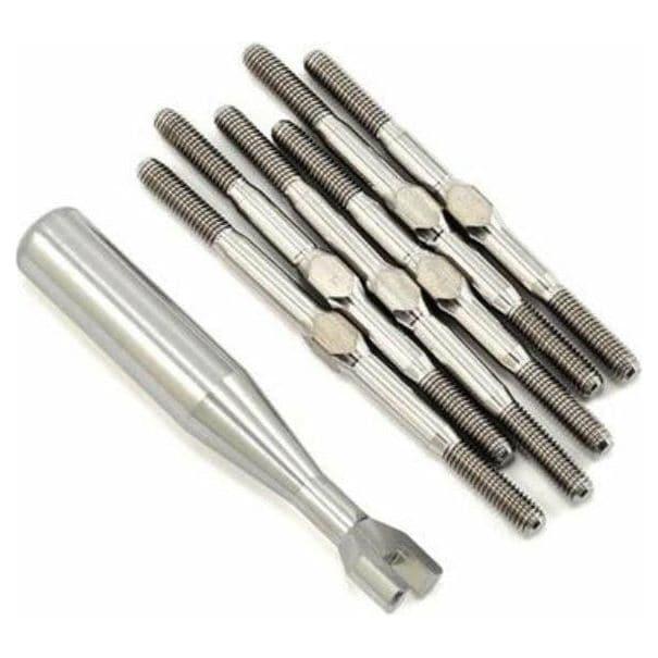 YOKOMO Titanium turn buckle set (w/wrench) ( Z4-TBS )