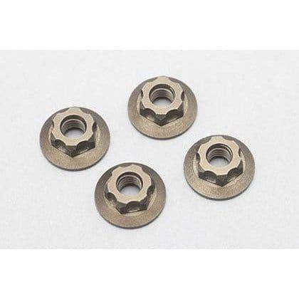 YOKOMO M4 Serrated Flange Nut-11mm Thin type