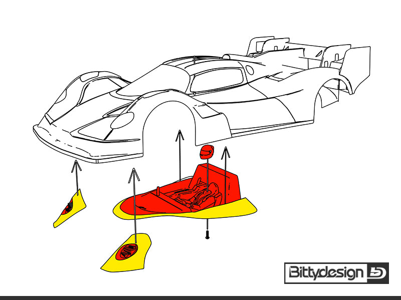 BITTYDESIGN Aesthetic kit for AMR10 LMH body
