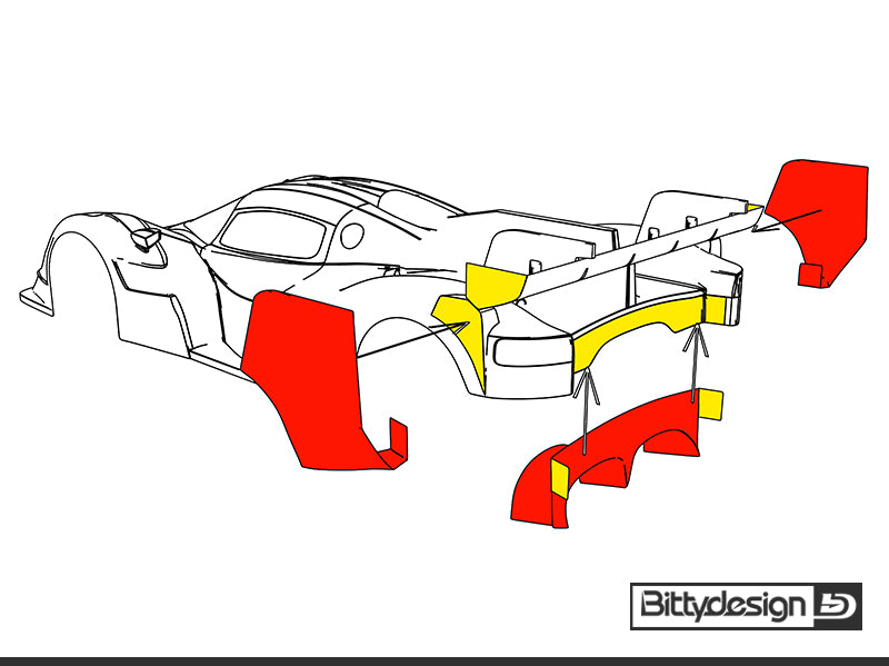 BITTYDESIGN Aesthetic kit for AMR10 LMH body
