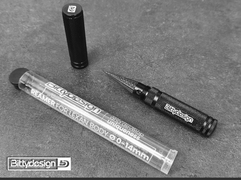 BITTYDESIGN Reamer for Lexan body Ø 0-14mm + Alu cover