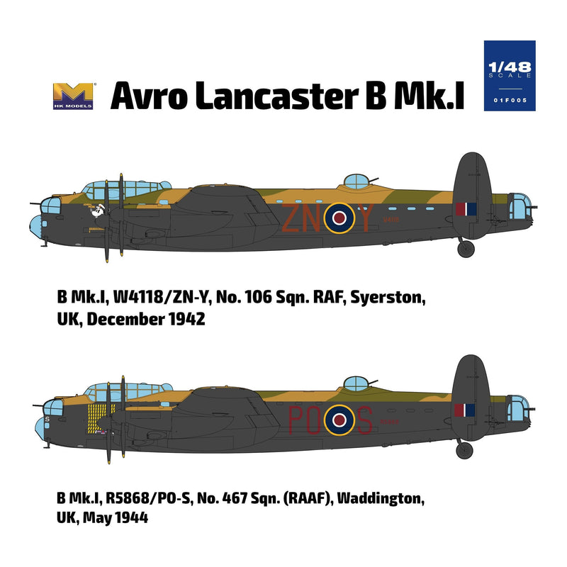 HONG KONG MODELS 1/48 Avro Lancaster B Mk.I
