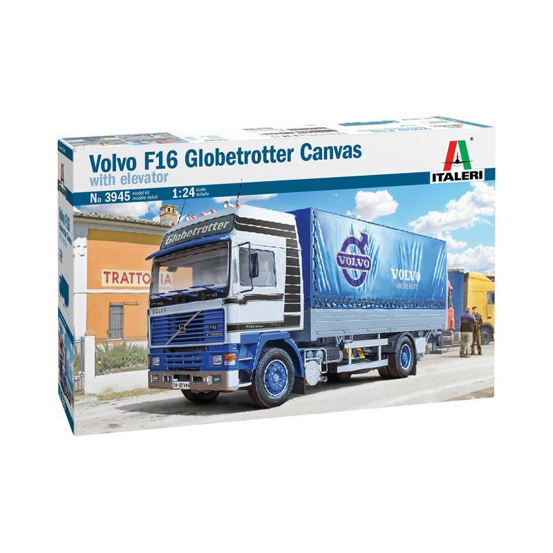 ITALERI 1/24 Volvo F16 Globetrotter Canvas with Elevator