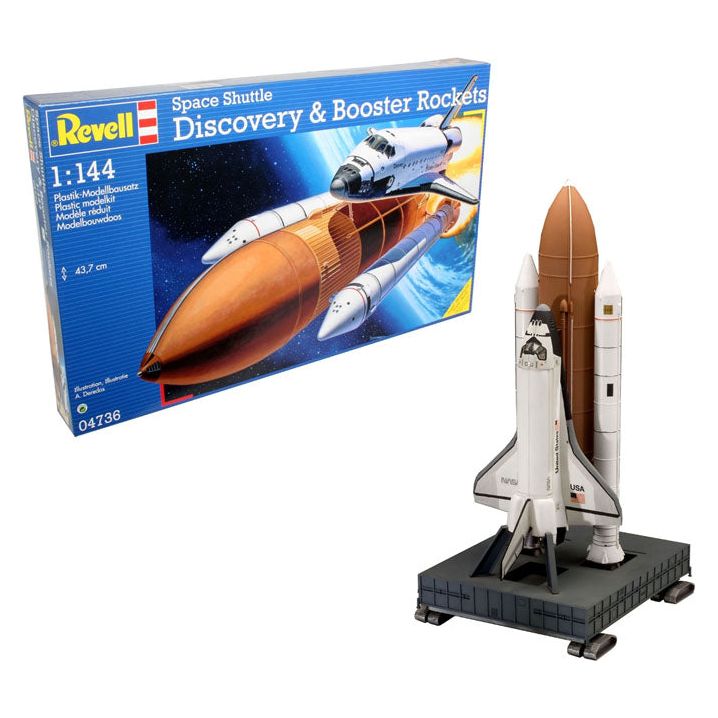 REVELL 1/144 Space Shuttle Discovery & Booster Rockets