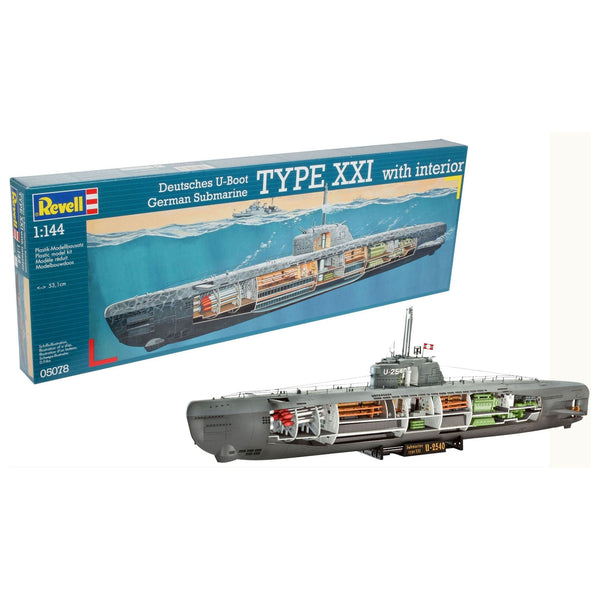 REVELL 1/144 U-Boat Type XXI With Interior
