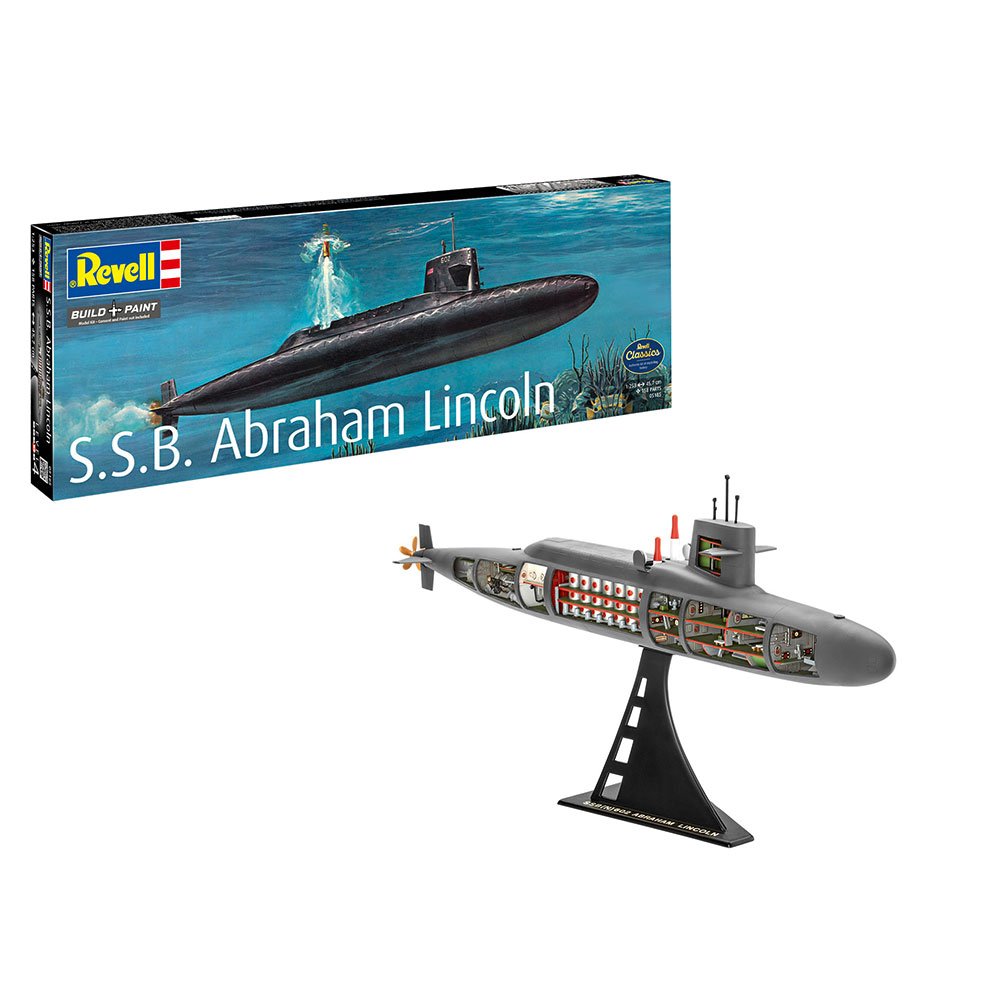 REVELL 1/253 S.S.B. ABRAHAM LINCOLN WITH INTERIOR