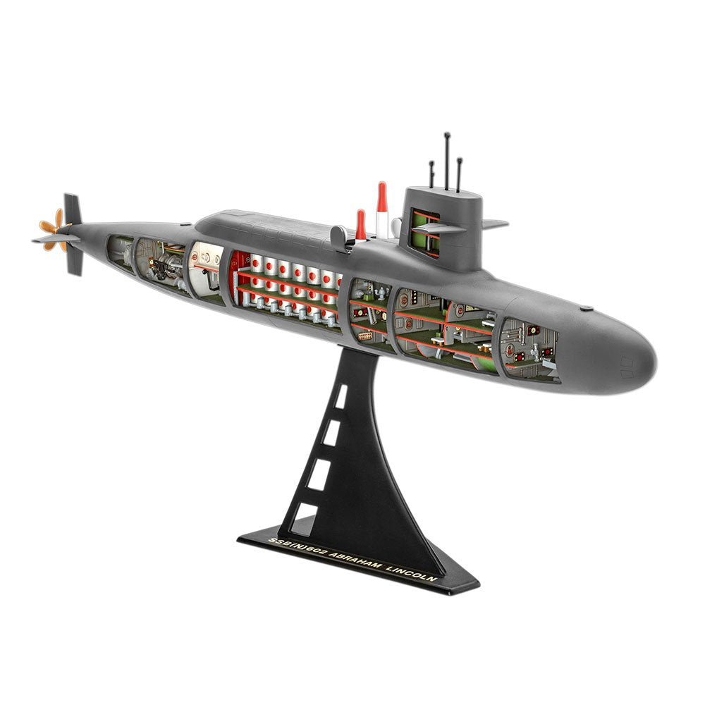 REVELL 1/253 S.S.B. ABRAHAM LINCOLN WITH INTERIOR