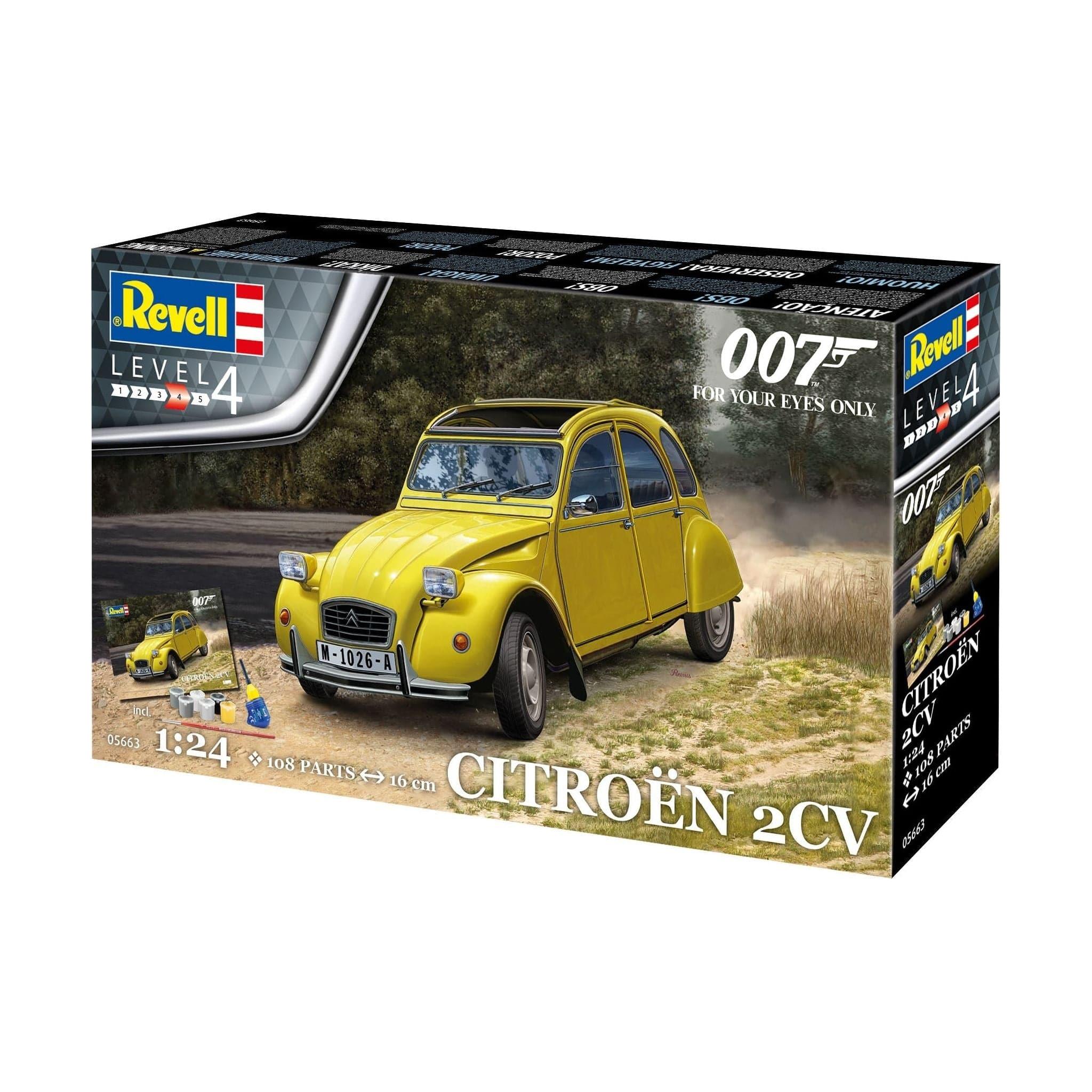 REVELL 1/24 007 James Bond Citroen 2 CV "For Your Eyes Only"