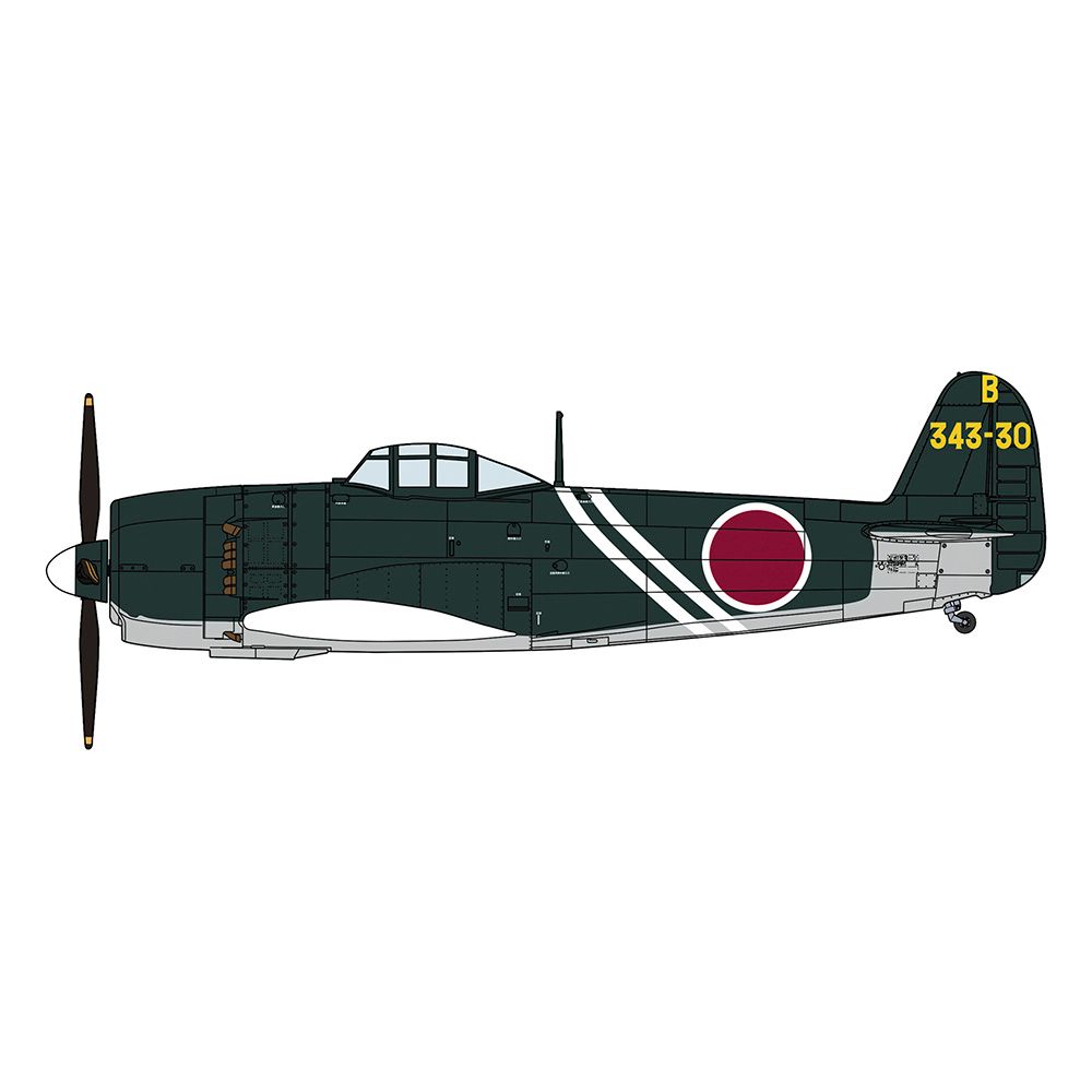 HASEGAWA 1/48 Kawanishi N1K2-J SHIDENKAI (GEORGE) LATE VERSION '343rd Flying Group 407th Fighter Squadron'