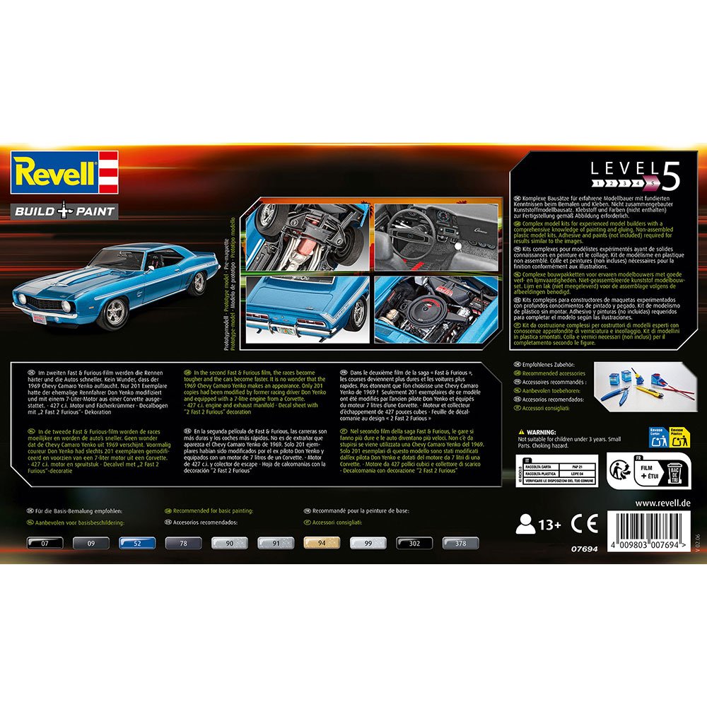 REVELL 1/25 Fast And Furious - 1969 Chevy Camaro Yenko