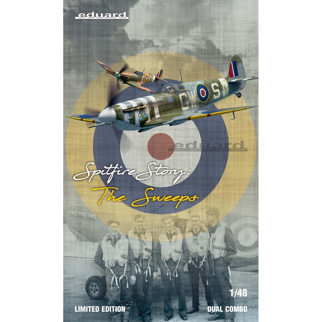 EDUARD 1/48 SPITFIRE STORY The Sweeps DUAL COMBO Plastic Model Kit