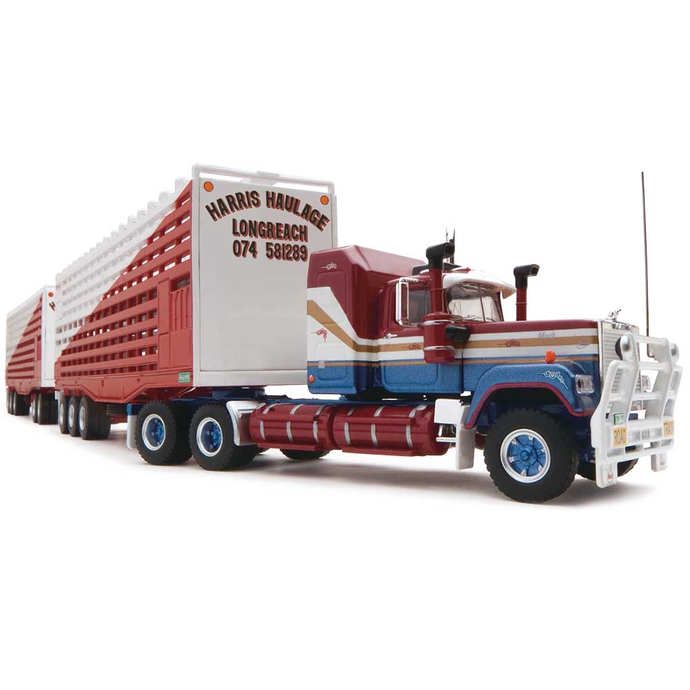 HIGHWAY REPLICAS 1/64 Livestock Road Train - Harris Haulage