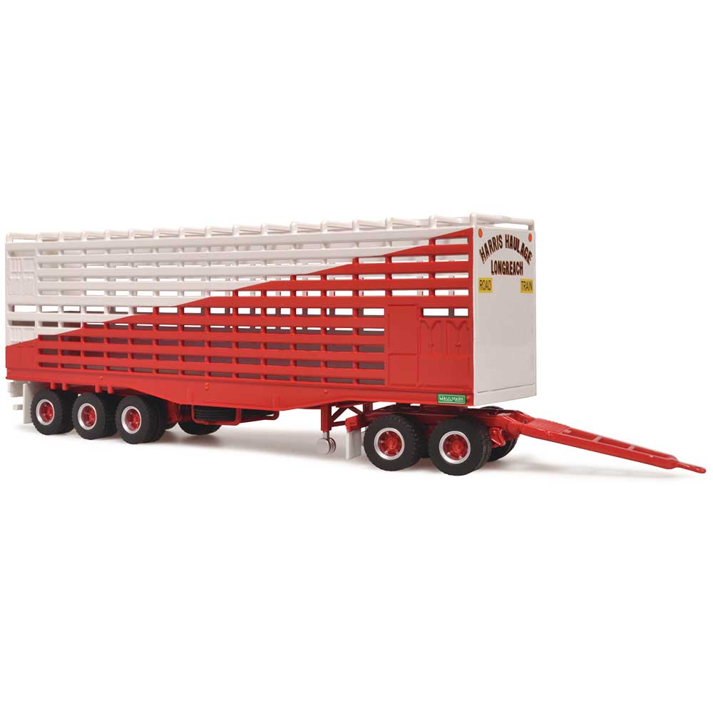 HIGHWAY REPLICAS 1/64 Livestock Trailer - Harris Haulage