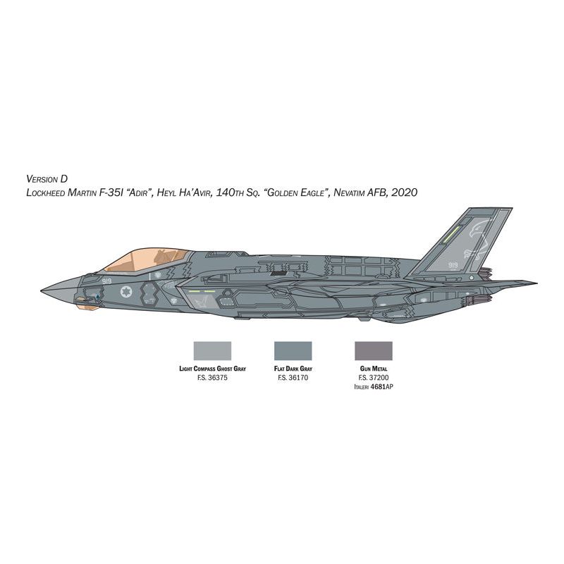 ITALERI 1/72 F-35A Lightning II (Beast Mode) Australian Decals Included