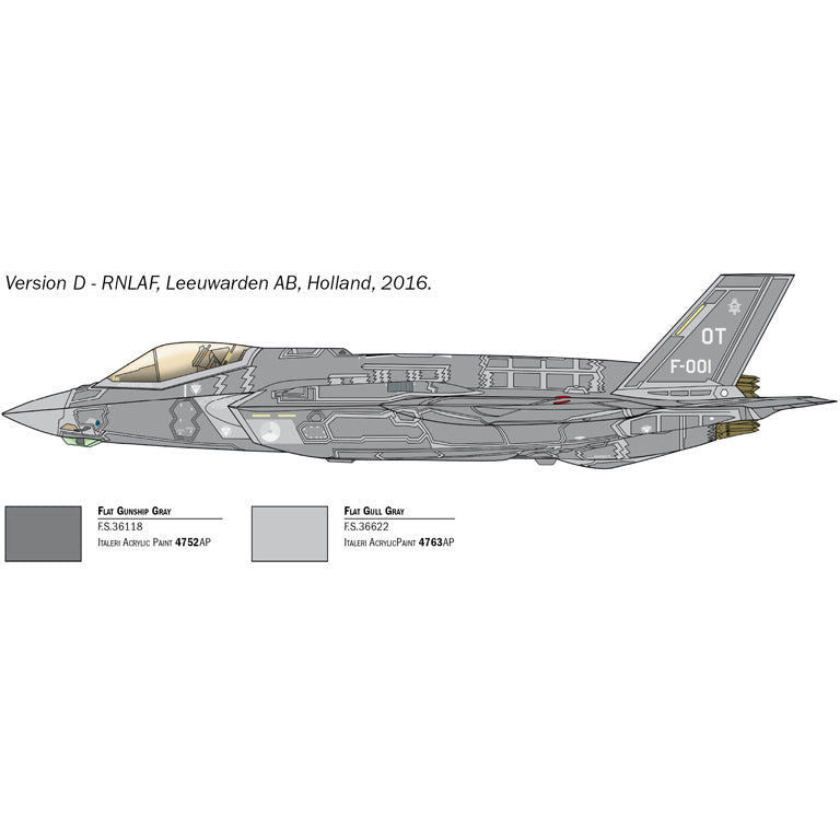 ITALERI 1/72 F-35A Lightning II CTOL Version *Aus Decals*