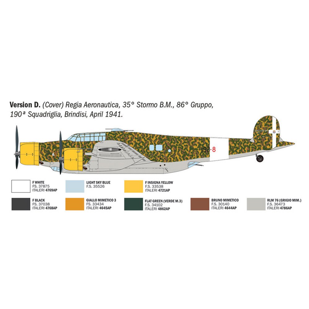 ITALERI 1/72 CANT Z.1007 Alcione- Super Decal Sheet