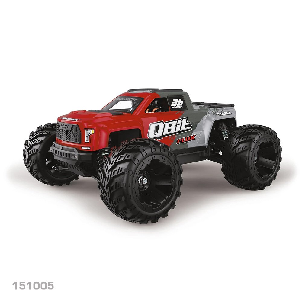 MAVERICK 1/16 Qbit MT Flux Monster Truck - Red