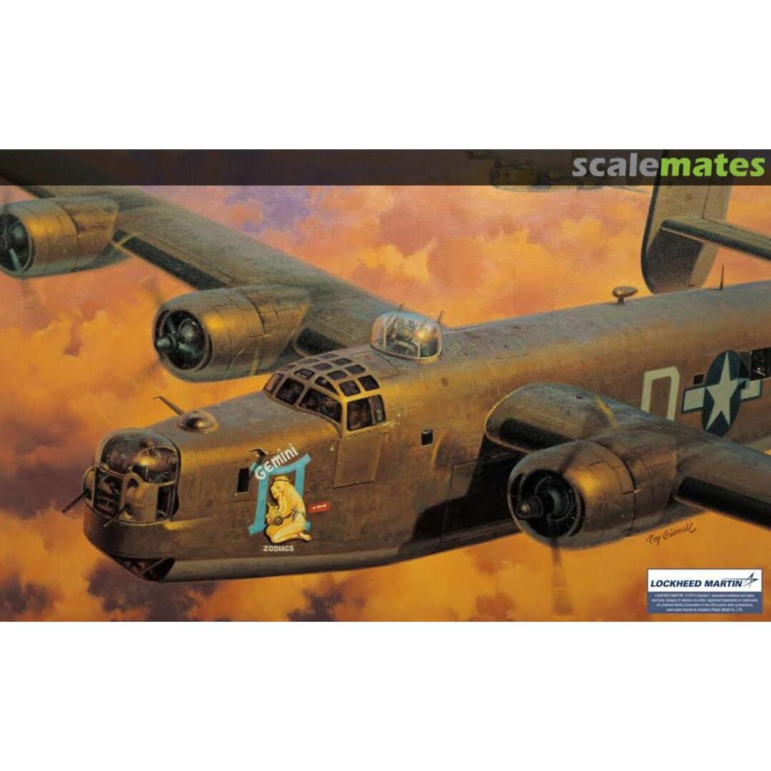 ACADEMY 1/72 USAAF B-24H Liberator "Zodiac" Plastic Model Kit