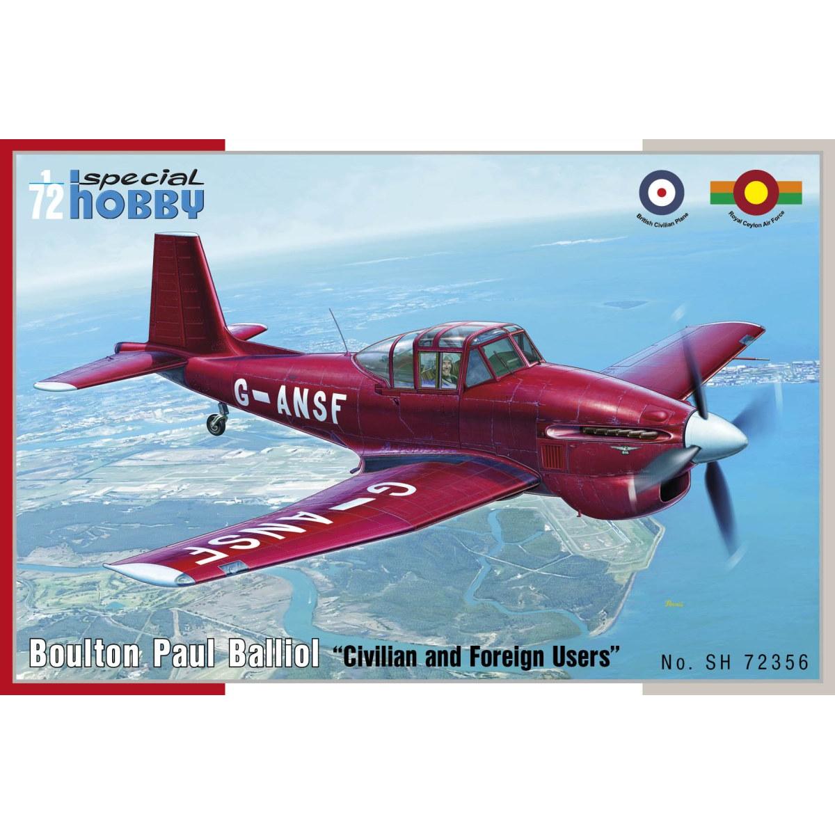 SPECIAL HOBBY 1/72 Boulton Paul Balliol Civilian and Foreign Use