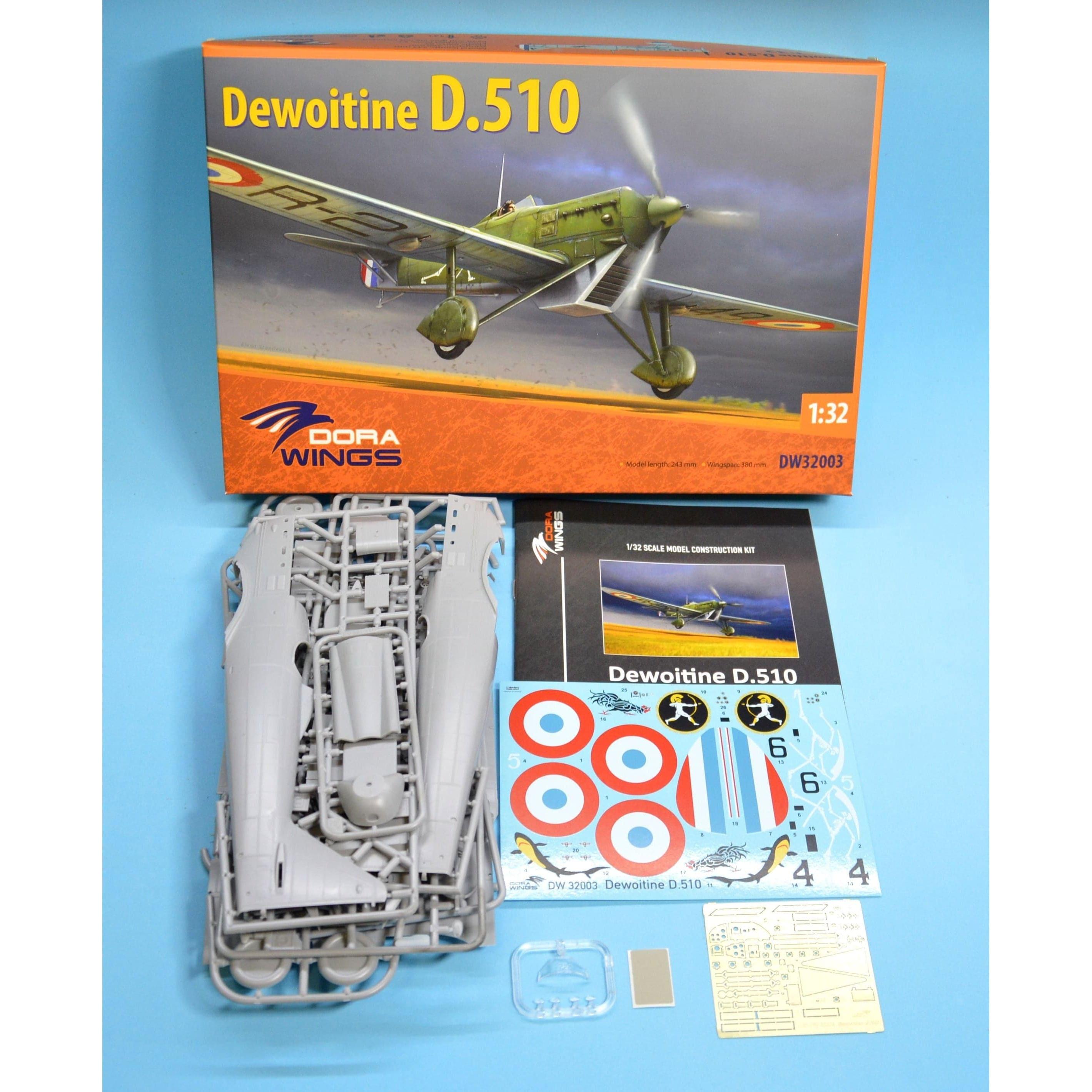 DORA WINGS 1/32 Dewoitine D.510 NO BOX COVER