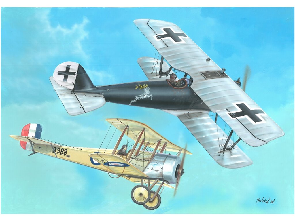 VALOM 1/144 Bristol Scout D vs Pfalz D.IIIa (Duels in the sky)