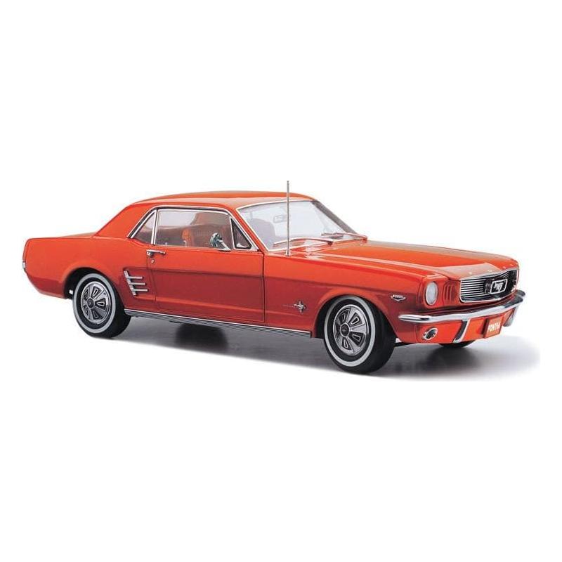 CLASSIC CARLECTABLES 1/18 1966 Pony Mustang - Signal Flare Red