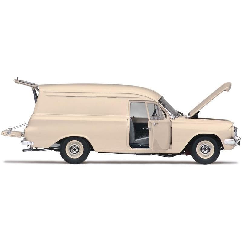 CLASSIC CARLECTABLES 1/18 Holden EH Panel Van - Windorah Beige