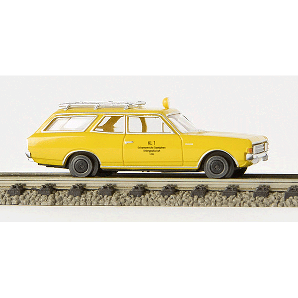 BREKINA AUTOMODELLE HO 1966-1971 Opel Rekord C CarAVan Station Wagon - Assembled -- Draisine OHC (German Lettering)