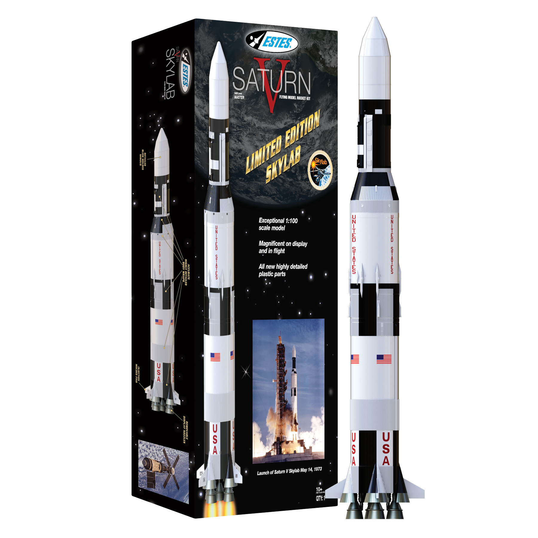 ESTES 1/100 Saturn V Skylab (2) Master Model Rocket Kit (29mm Engine)