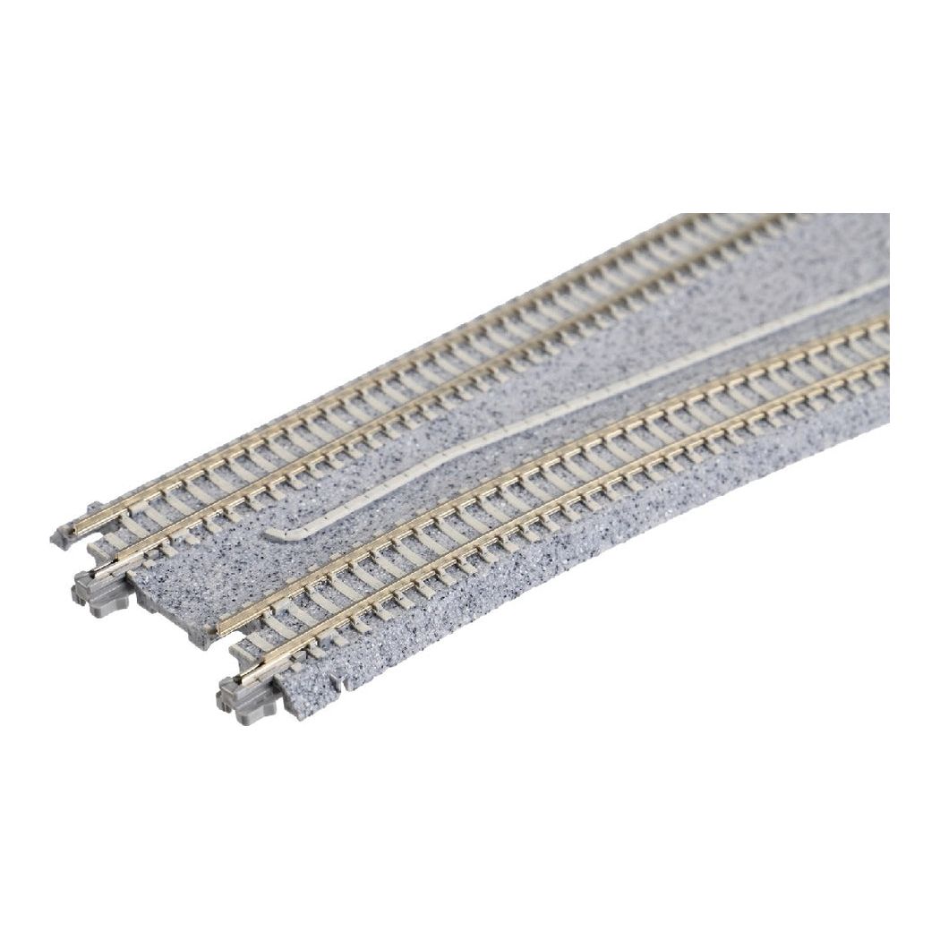 KATO N Straight Double Track with Changing Track Spacing Ride Side 301mm  (1 pc)