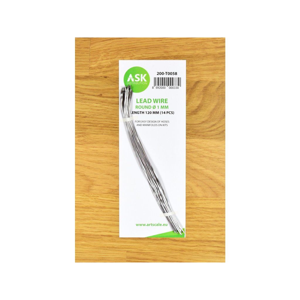 ASK Lead Wire - Round Ø 1 mm x 120 mm (14 pcs)