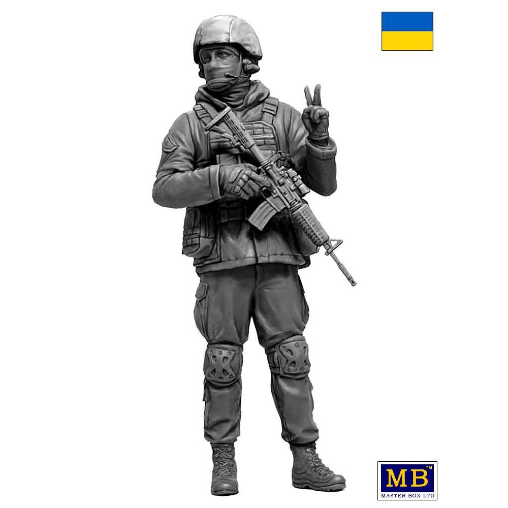 MASTER BOX Russian-Ukrainian War series, Kit ?1. Ukrainian soldier, Defence of Kyiv, March 2022