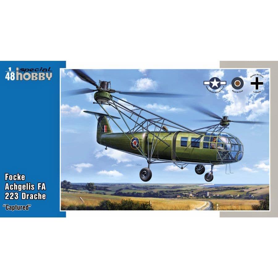 SPECIAL HOBBY 1/48 Focke Achgelis FA 223 Drache Captured