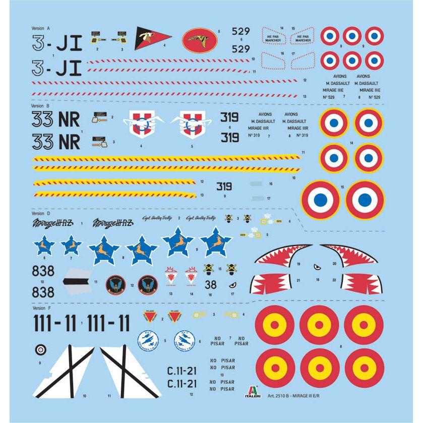 ITALERI 1/32 Mirage III E/R Aust.Decals
