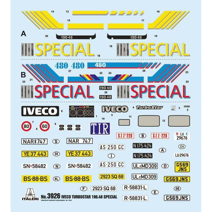 ITALERI 1/24 Iveco Turbostar 190.48 Special New Parts