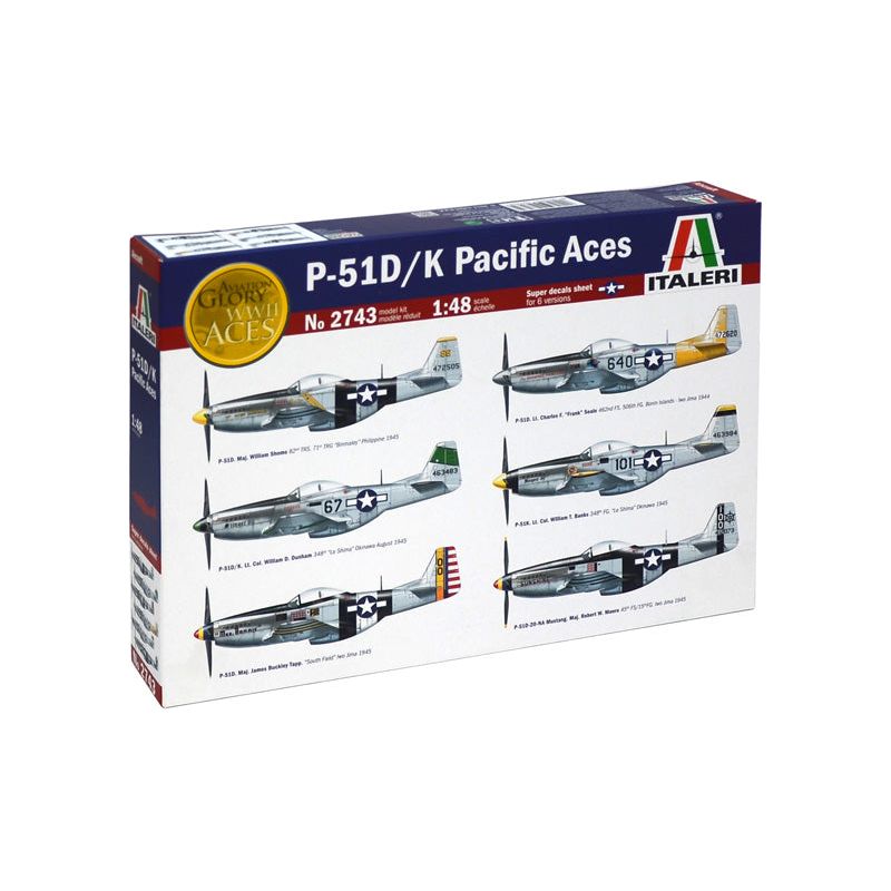 ITALERI P-51D Mustang Aces-Super Decal Sheet