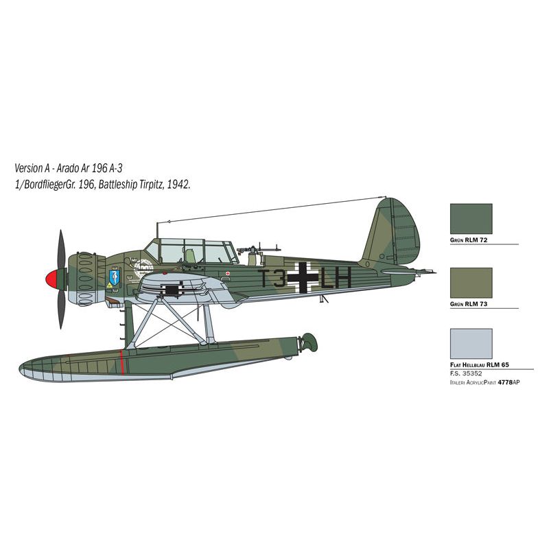 ITALERI 1/48 Arado AR 196 A-3