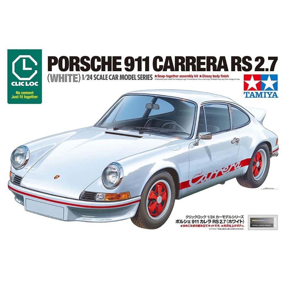 TAMIYA 1/24 Clic Loc Porsche 911 Carrera RS
2.7 (White)