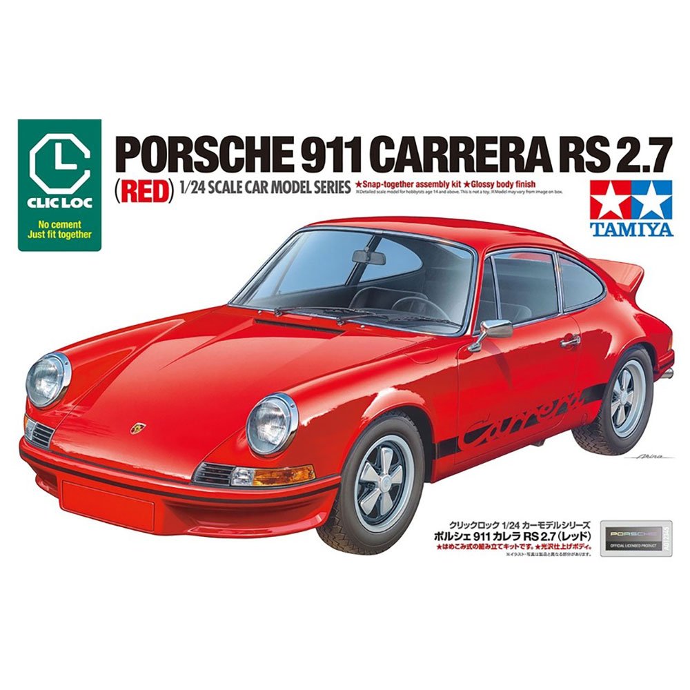 TAMIYA 1/24 Clic Loc Porsche 911 Carrera RS
2.7 (Red)