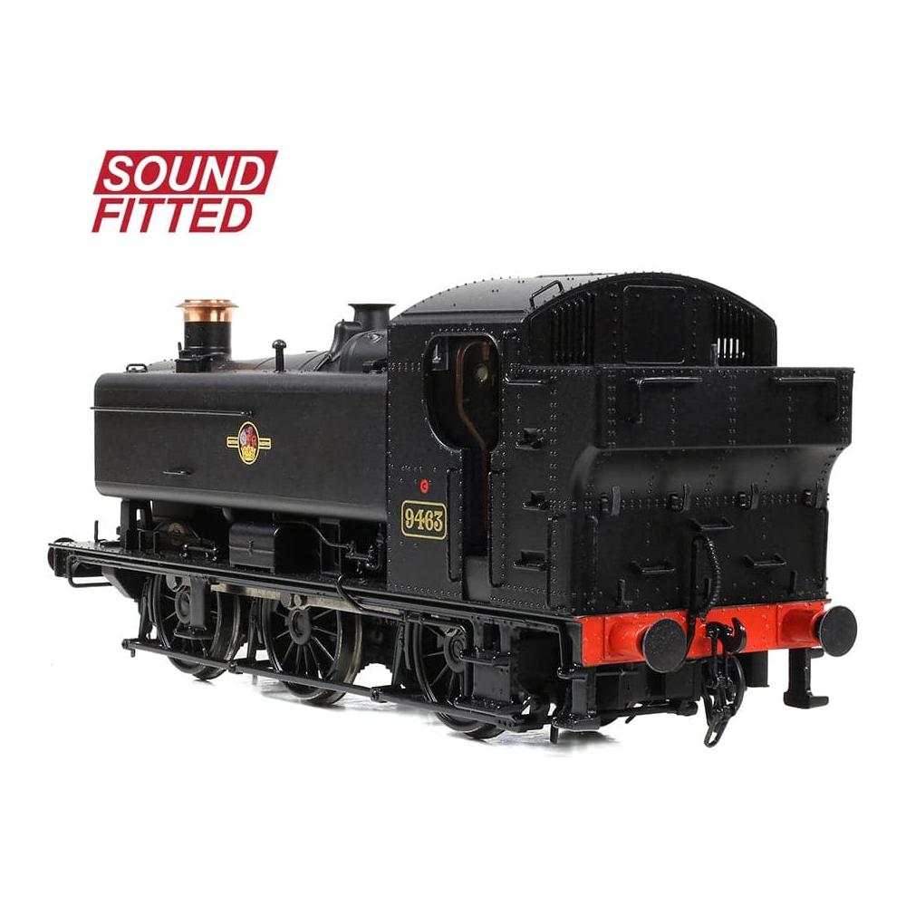 BRANCHLINE OO GWR 94XX Pannier Tank 9463 BR Black (Late Crest) Sound Fitted