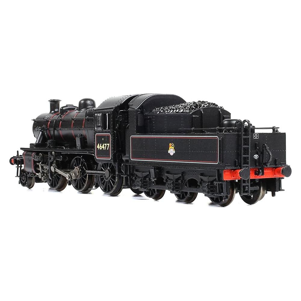 GRAHAM FARISH N LMS Ivatt 2MT 46477 BR Lined Black (Early Emblem)