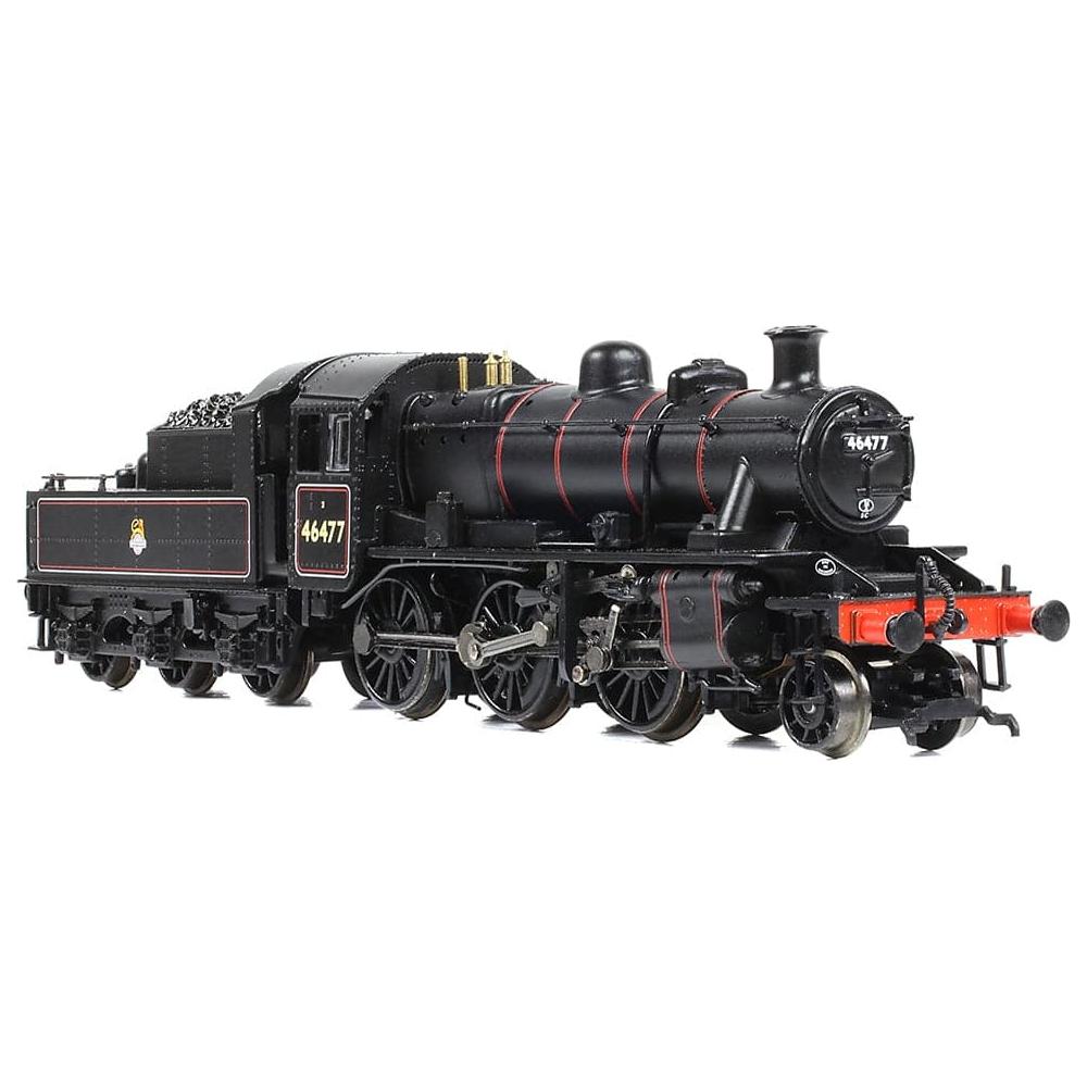 GRAHAM FARISH N LMS Ivatt 2MT 46477 BR Lined Black (Early Emblem)